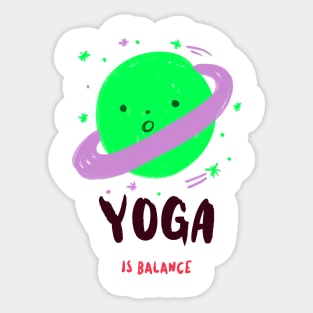 Yoga Is Balance Sticker